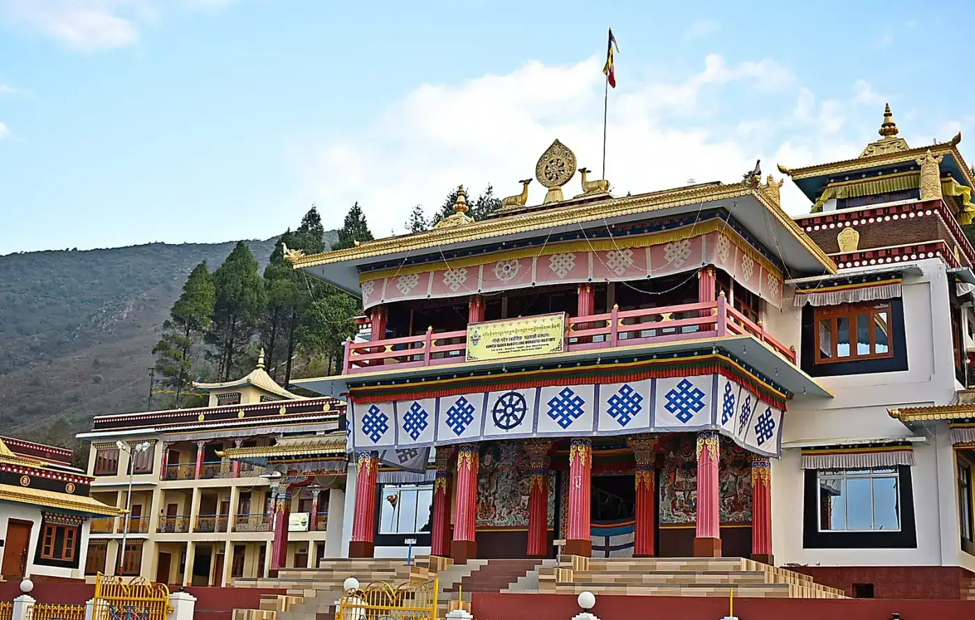 Gentse Gaden Rabgye Ling monastery in Bomdila, Arunachal Pradesh