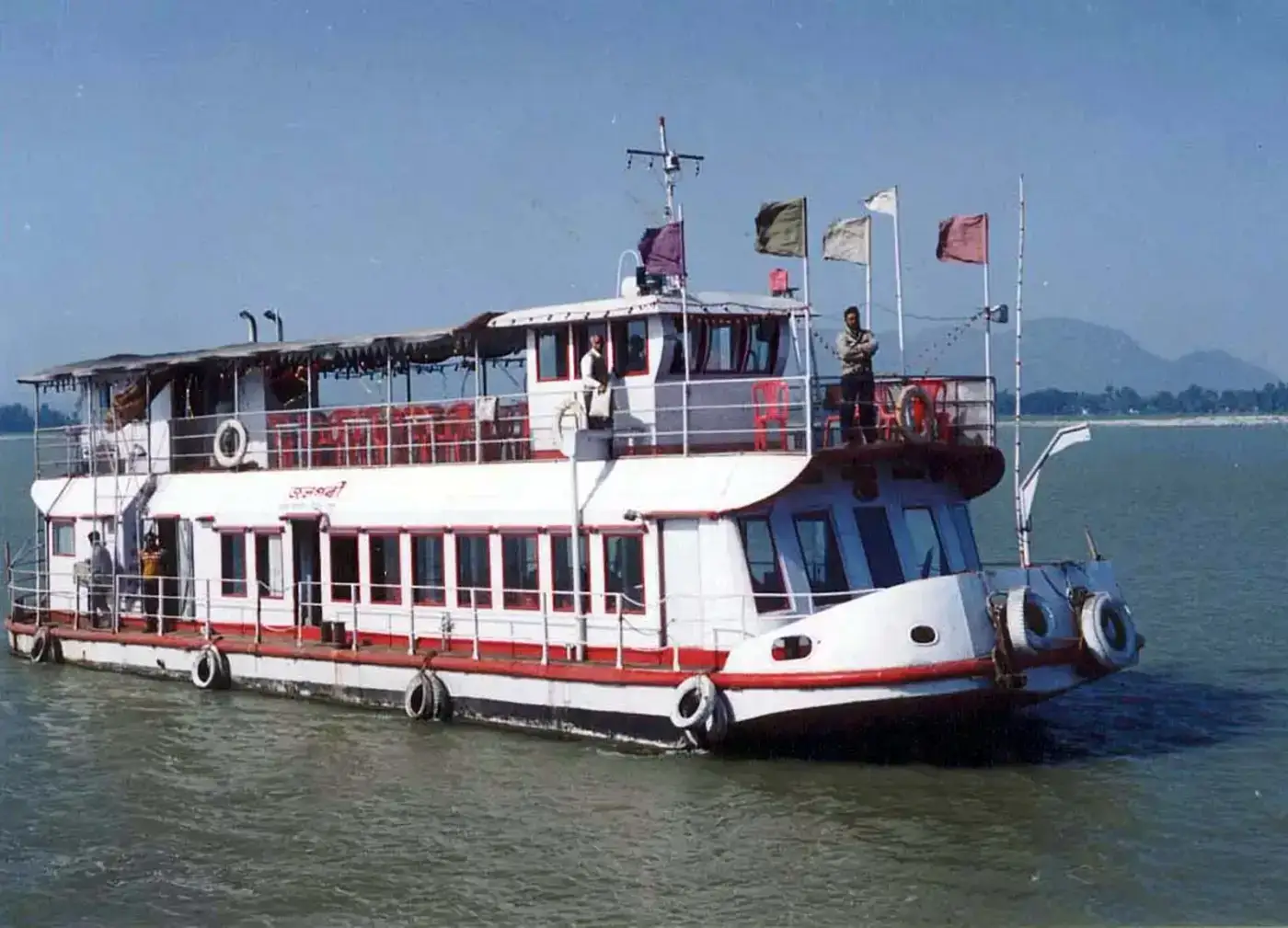 River cruise vessel on the Brahmaputra at Guwahati