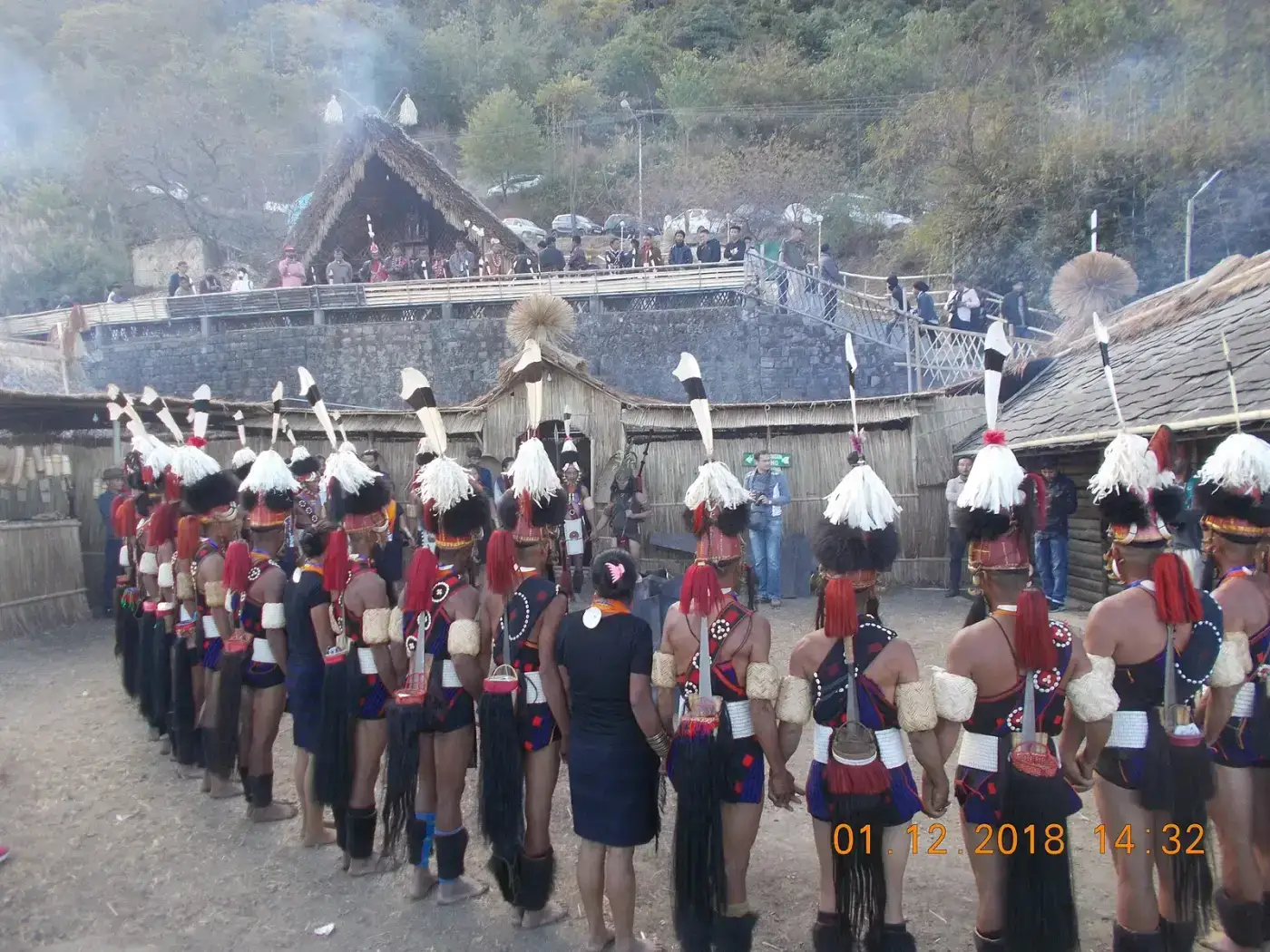 Naga tribes in traditional dress at the Hornbill Festival