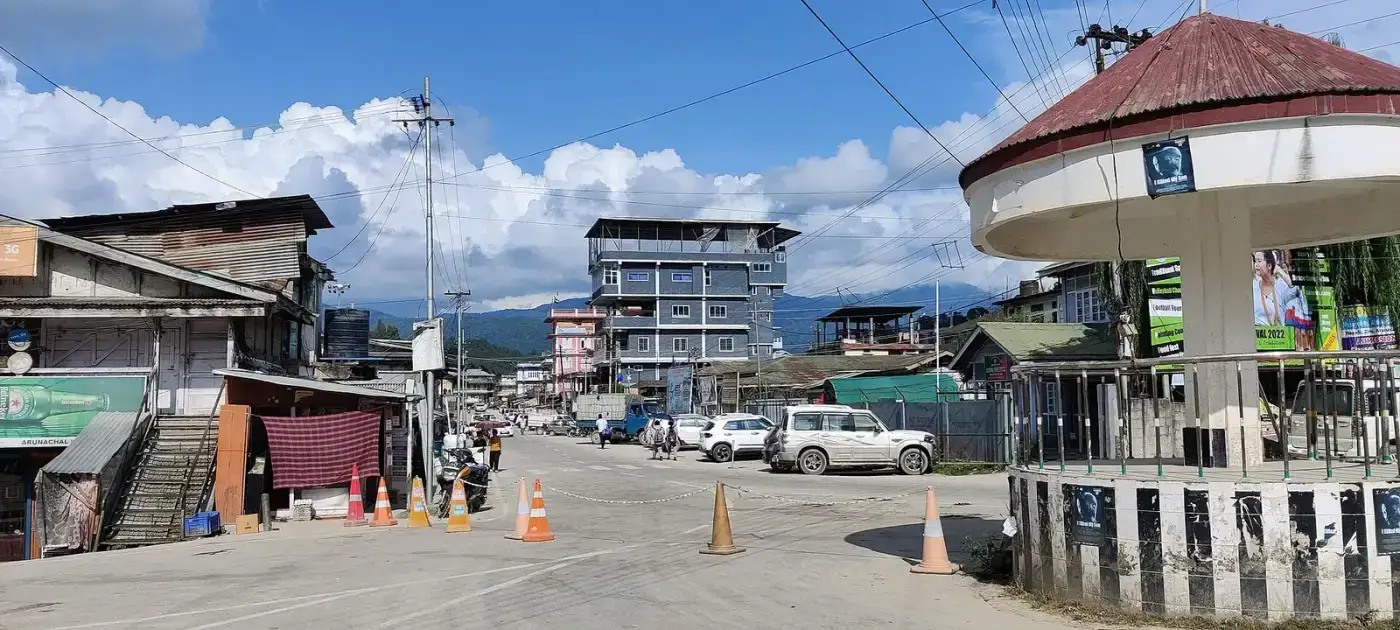 Street scene in Itanagar, capital of Arunachal Pradesh