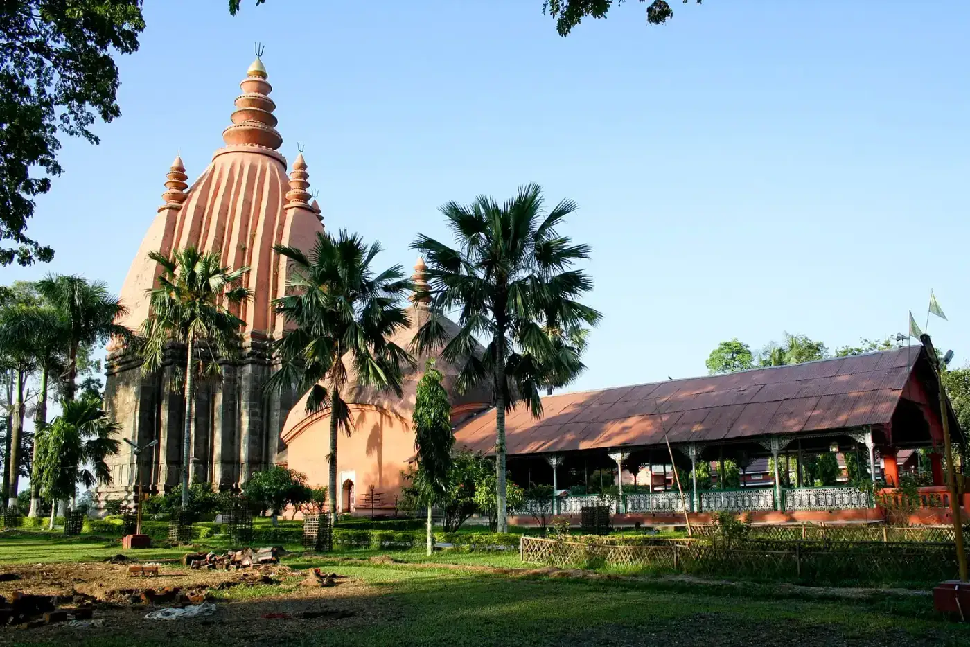 Shivadol temple beside Sivasagar tank, built in 1734