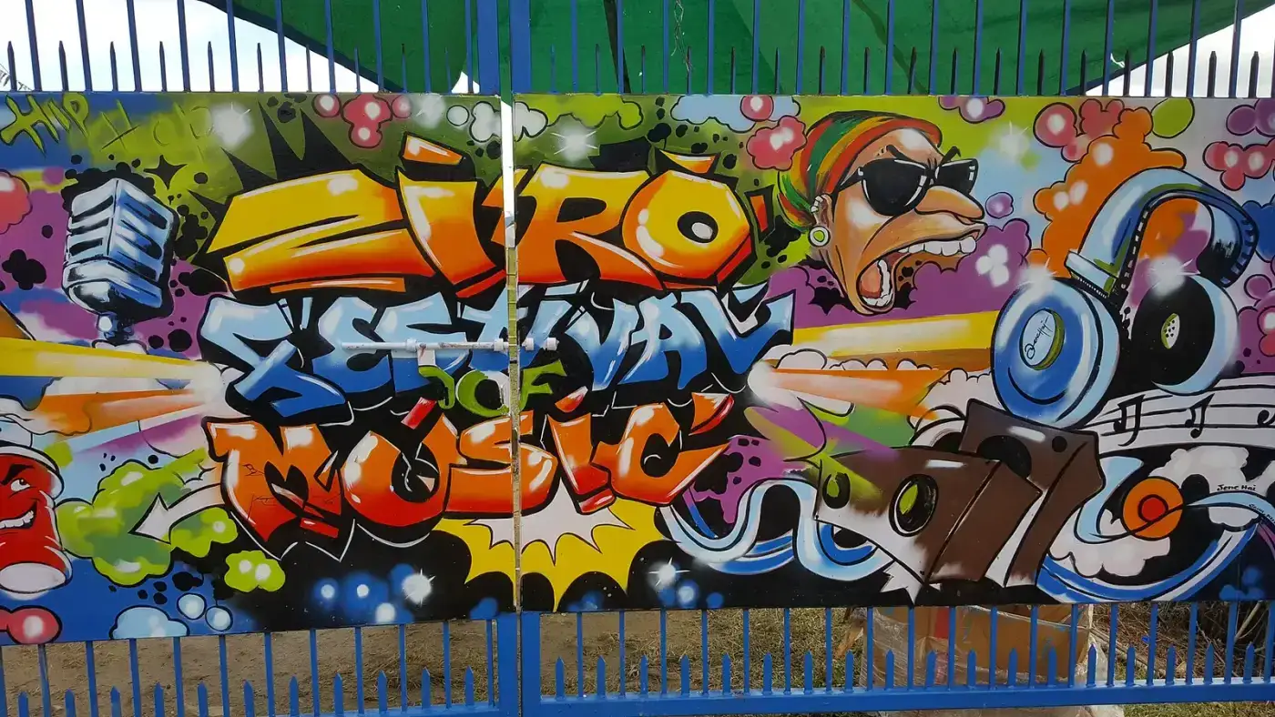 Colourful Ziro Festival of Music mural