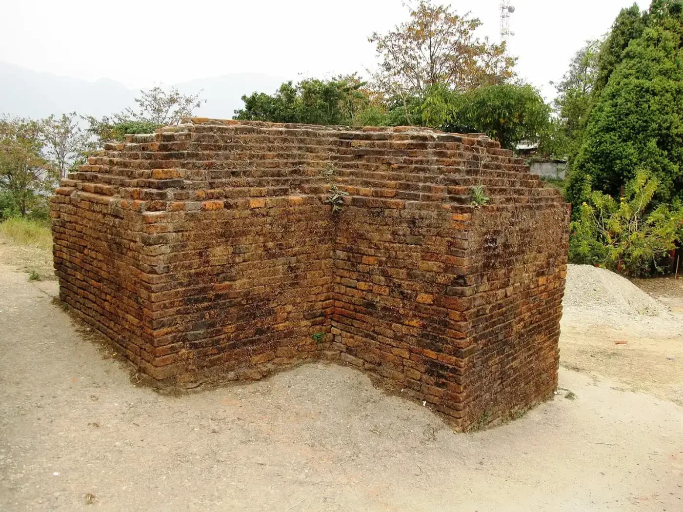 Brick ruins of Ita Fort in Itanagar, Arunachal Pradesh