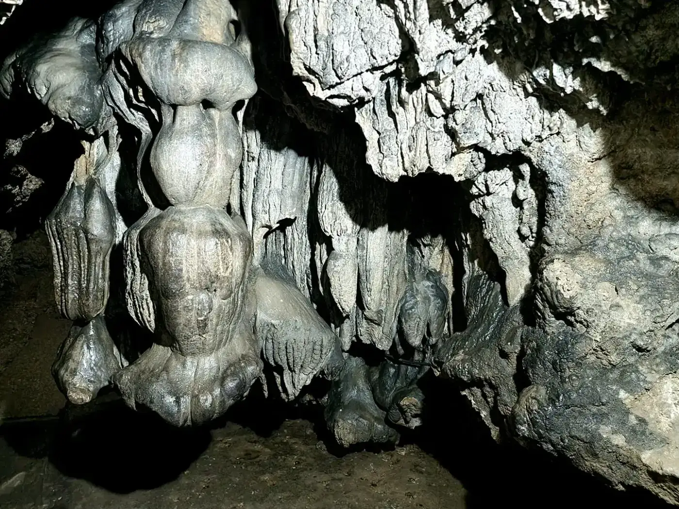 Stalactites inside Mawsmai Cave near Sohra