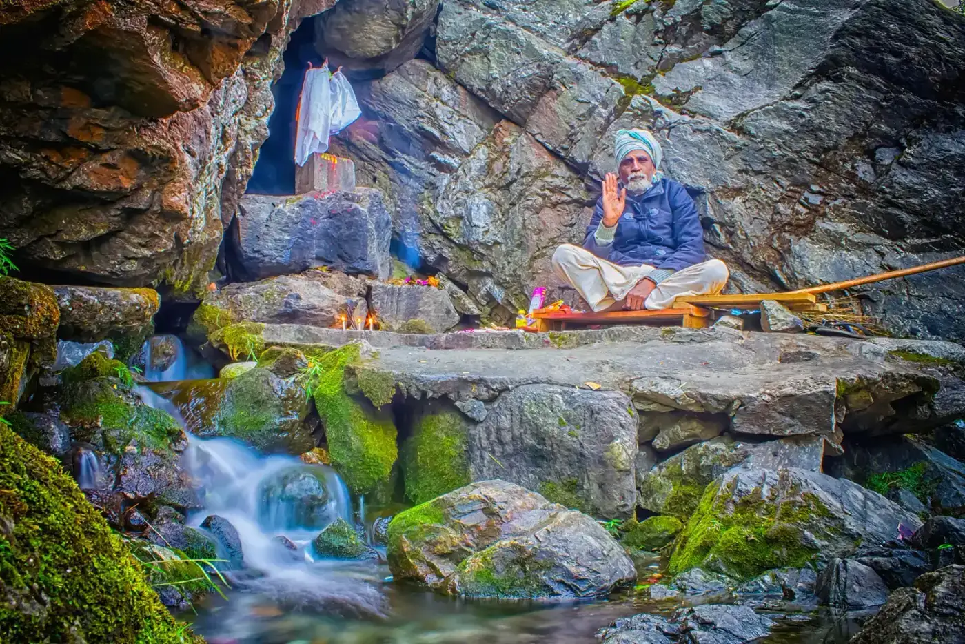 Shrine at Parshuram Kund on the Lohit river