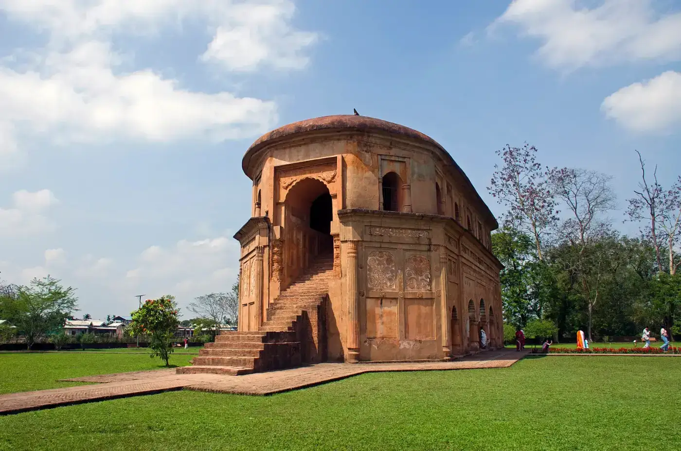 Rang Ghar, the Ahom royal pavilion with its boat-shaped roof in Sivasagar