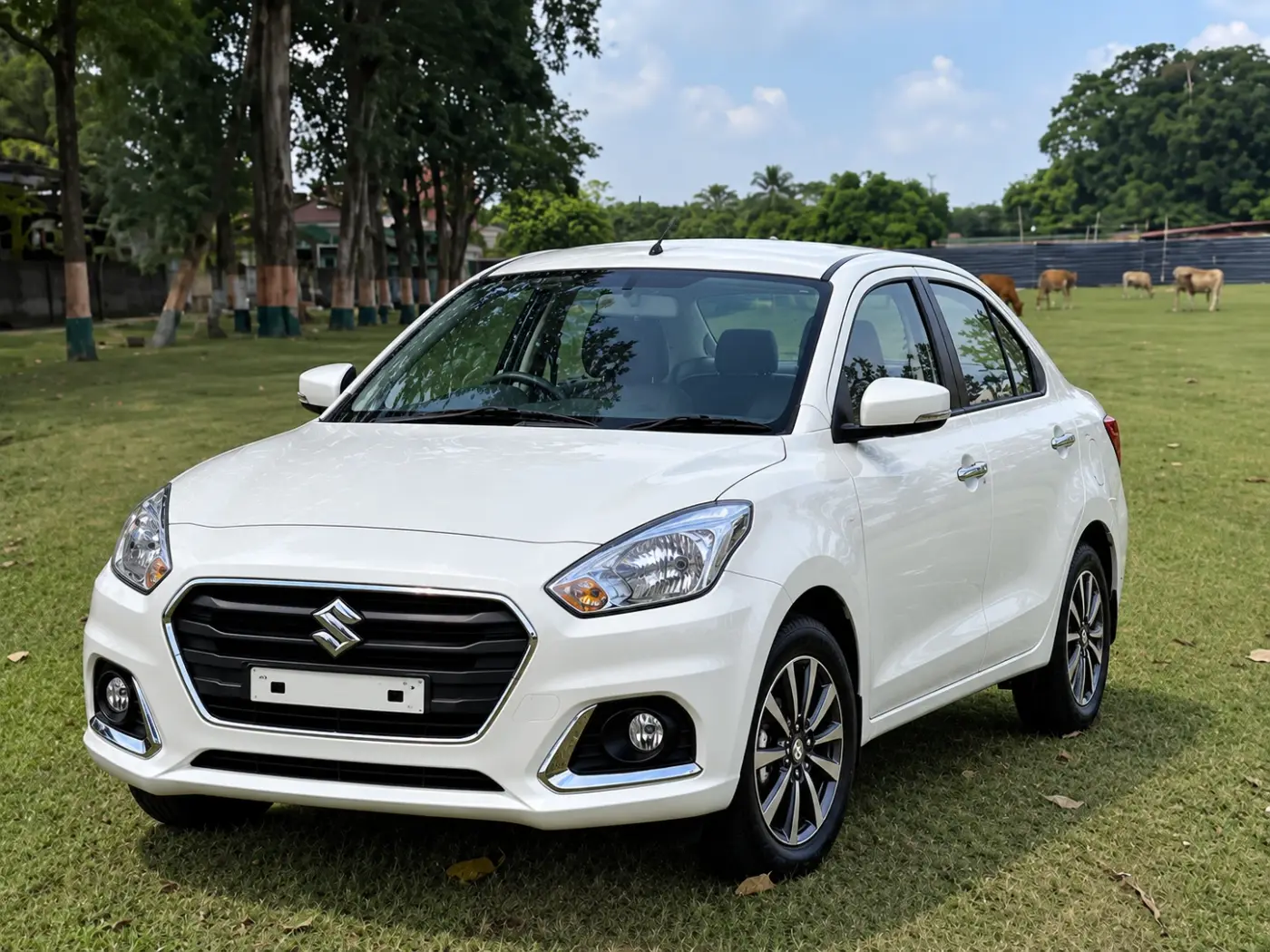 Maruti Suzuki Swift Dzire sedan in white